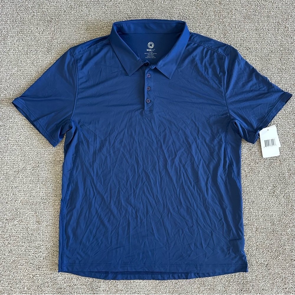 Bloquv Men's Short Sleeve Polo Style 11004 | Navy | Size Xl